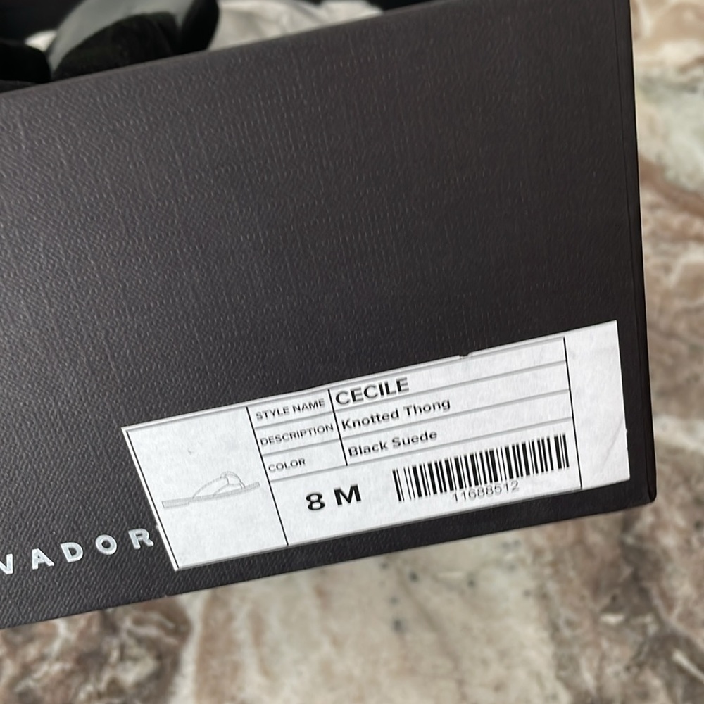 Freda Salvador Cecil Thong Black Size 8 Women’s - Picture 4 of 4
